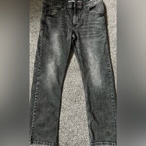 Wrangler Slim Fit Boys Husky Black Faded Denim Jeans